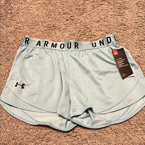 Under Armour Light Blue Athletic Shorts - Picture 1 of 3